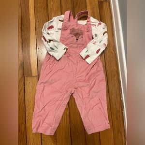 3-6 Month Pink Overalls from Carters